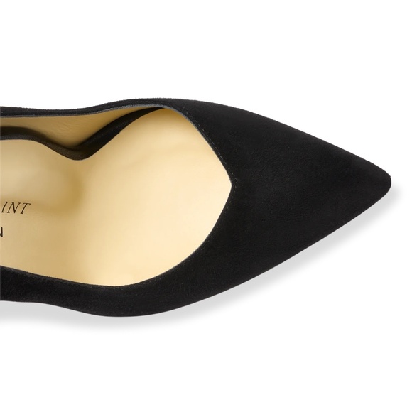 $795 — Sarah Flint Perfect Shiffon Pump 85 Black 2 Changeable Ankle Straps 41/10 - Picture 3 of 16